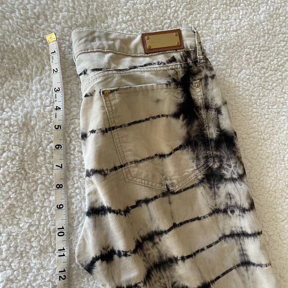 Y2K Zara Woman Tie-Dye Skinny Jeans Paris Boho Stretch Denim Size 6 ! - Picture 7 of 10